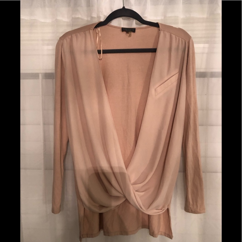 Vince Camuto blush surplice blouse